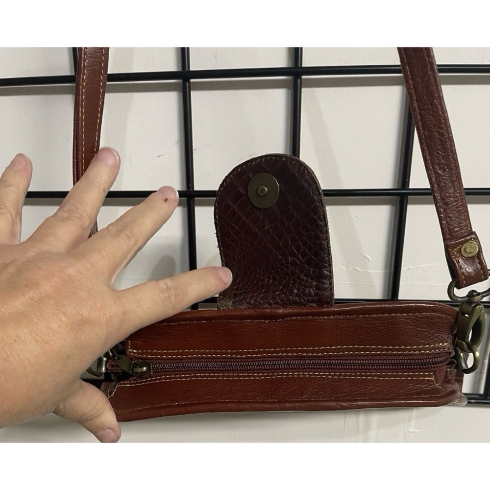 Longhide High Fashion Leather Goods Leather Crossbody Bag Purse Detachable Strap - Picture 5 of 6